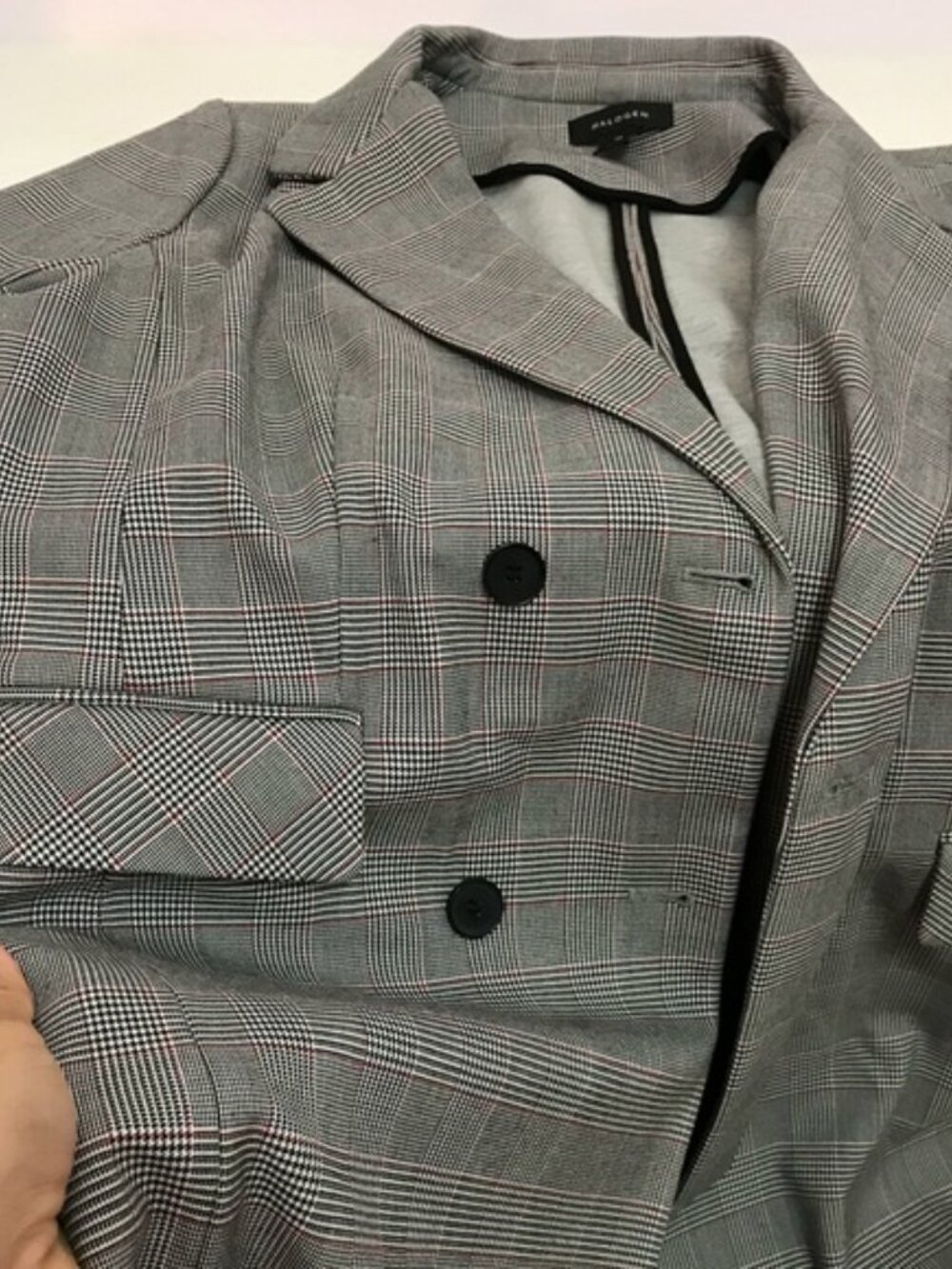 Halogen Structured Plaid Coat - Picture 3 of 7
